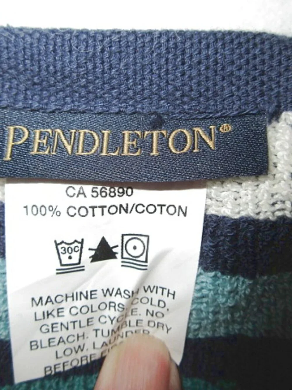 Vtg Pendleton Chimayo Sculpted Towels Set Of 2 Soft Cotton Aztec Southwestern